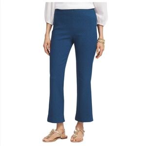 CHICO"S Juliet Kick Flare Cropped Trousers, size 4, Blue
